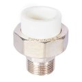 Муфта комбинированная Pro Aqua d=25-3/4 PP-R разъемная (американка) УСИЛЕННАЯ НР Белая, PA21014S