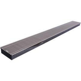 Внутрипольный конвектор STOUT SCN-1100 80х240х2200 (Решётка роликовая) правое подключение, SCN-1100-0824220