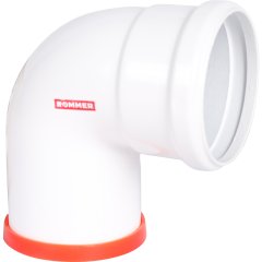 Отвод 90° традиционный ROMMER D80(п-м) литой, RCA-0080-000090