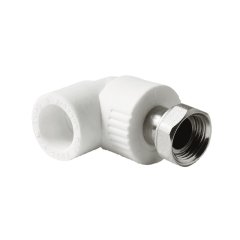Угольник Pro Aqua d=20-1/2 PP-R с накидной гайкой Белый, PA29208
