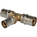 Тройник переходной STOUT 20х16х20 для металлопластиковых труб прессовой, SFP-0005-201620