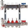 Коллектор из нержавеющей стали в сборе с расходомерами ROMMER 3 выхода, RMS-1210-000003