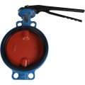 Затвор поворотно-дисковый Tecofi VPI4448 DN 250 PN 16 межфланцевый с ручкой из чугуна EPDM, VPI4448-02EP0250