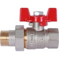 Кран шаровой ROMMER с американкой 1/2 ВН/НР, ручка бабочка, RBV-0005-0510215