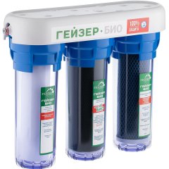 Фильтр трехступенчатый Гейзер БИО 312 (мех+Арагон М-Био+В+Fiber Pro), 66025