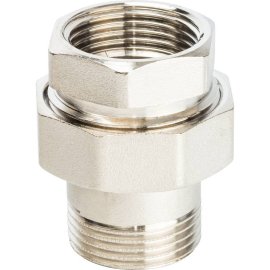 Разъемное соединение STOUT американка ВН никелированное, уплотнение под гайкой 1 o-ring кольцо, SFT-0041-000001
