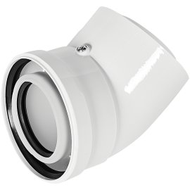 Отвод 45° конденсационный коаксиальный ROMMER D80(п-м)/125(п-м), RCA-8012-000045