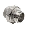 Муфта комбинированная разъемная (Американка) PPR наружная резьба 32х1 PN20 серый РТП