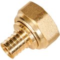 Переходник с накидной гайкой ROMMER 16xG 3/4 для труб из сшитого полиэтилена аксиальный, RFA-0019-001634