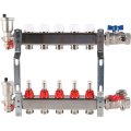 Коллектор из нержавеющей стали в сборе с расходомерами ROMMER 5 выходов, RMS-1210-000005
