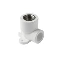 Угольник Pro Aqua d=25-1/2 PP-R с креплением комбинированный ВР Белый, PA28012P