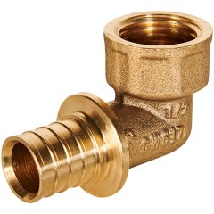 Угольник-переходник с внутренней резьбой ROMMER 16xG 1/2 для труб из сшитого полиэтилена аксиальный, RFA-0006-001612