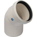 Элемент дымохода STOUT конденсац. угол 45° DN80 м/п PP-FE, SCA-8080-000045