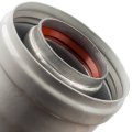 Элемент дымохода STOUT конденсатосборник горизонт. DN60/100, п/м уплотнения в компл. с лого., SCA-6010-000102