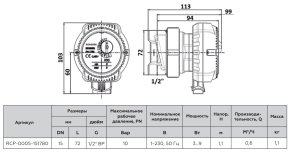 Циркуляционный насос ROMMER PROFI COMFORT для ГВС, RCP-0005-151780