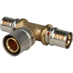 Тройник переходной STOUT 20х26х20 для металлопластиковых труб прессовой, SFP-0005-202620