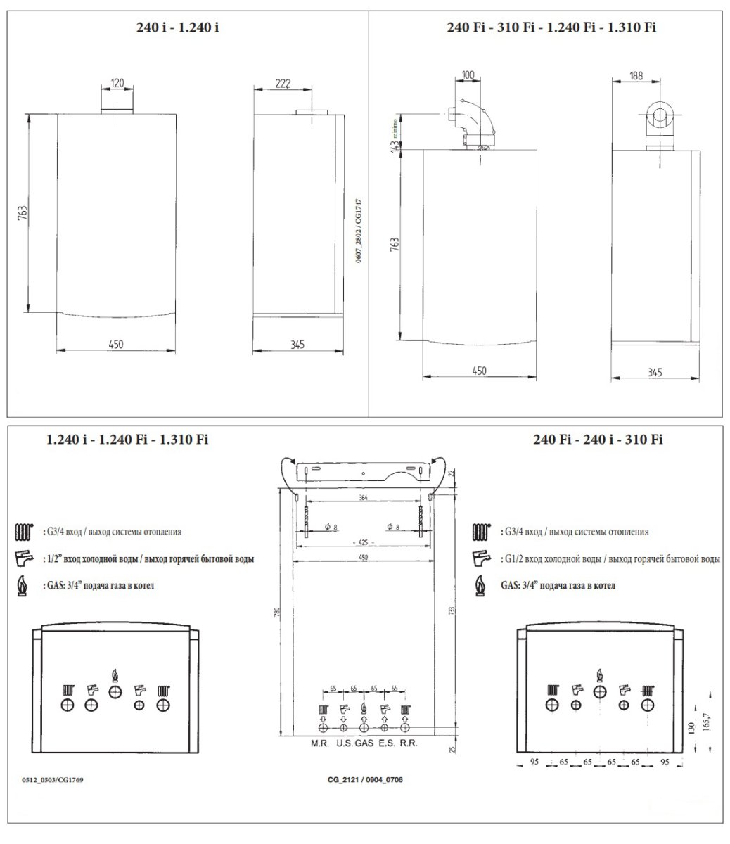 Газовый настенный котел Baxi LUNA 3 comfort 310 Fi двухконтурный турбированный, CSE45631358-