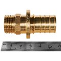 Переходник с наружной резьбой ROMMER 25xG 1/2 для труб из сшитого полиэтилена аксиальный, RFA-0001-002512