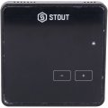 Беспроводной комнатный регулятор STOUT R-8z, черный, STE-0101-008004