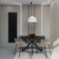 Радиатор стальной трубчатый STOUT Warmmet Power 60V высота 1750 мм секций 8 цвет RAL9005 тип подключения: нижнее левое, PV.6060.1750.8.620.BL.9005