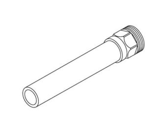 Трубка РЕХАУ RAUTITAN Д15x1.0 для подкл. радиатора с наружн. резьбой R 1/2x15, 12613131001