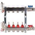 Коллектор из нержавеющей стали в сборе с расходомерами ROMMER 4 выхода, RMS-1210-000004