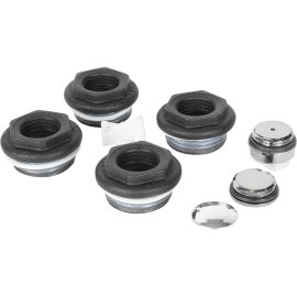 Присоединительный набор для радиатора Global 011046 07 Global KIT 1/2 (цвет cod.07 grigio scuro opaco mettalizzato (черный)), A046KIT1/207