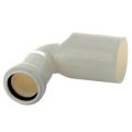 Переход эксцентрический угловой Sinikon D050/032*90° белый Aquer, RP.P.050.032