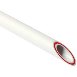 Труба армированная стекловолокном Pro Aqua RUBIS SDR 7,4 Белая 2м d= 32 PP-R, PA35212P