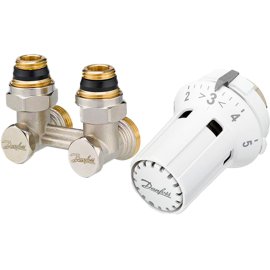 Danfoss  RLV-KS 20х20 уг. и RAW-K комплект, 013G2138