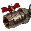 Распределительный коллектор из латуни с расходомерами STOUT 5 выходов, SMB 0473 000005