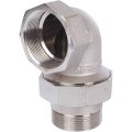 Разъемное угловое соединение STOUT американка ВН 2 уплотнение под гайкой o-ring кольцо, никелированное, SFT-0057-000002