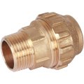 Муфта TIEMME с наружной резьбой 25х3/4 для труб ПНД винтовой, 3400002