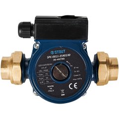 Циркуляционный насос STOUT 25-40/130 220/240V 50Hz с латунными гайками G 1 1/2 x Rp 1, SPC-0011-2540130