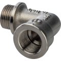 Угольник STOUT с упором НВ никелированный 3/8, SFT-0016-000038