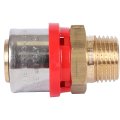 Муфта TIEMME с наружной резьбой 26x1/2 для металлопластиковых труб прессовой, 1650180