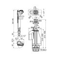 Выпускной комплект AlcaPlast с двойной кнопкой, SA08ASK 1/2 CHROM