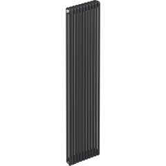 Трубчатый радиатор RIFAR TUBOG 3180/10 секций нижнее подключение DV1 (цвет RAL 9005 K7-M), TUB 3180-10-DV1-RAL 9005 K7-M