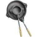 Хомут Sinikon ПП D 110 серый стандарт со шпилькой и дюбелем, KPP.110.R.D