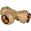 Тройник TIEMME 32х32х32 для труб ПНД винтовой, 3400022