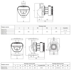 Циркуляционный насос Shinhoo MEGA 32-12 1x230V, 71121004