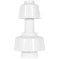 Оголовок ROMMER с ветрозащитой вертикальный D 80/125 БЕЛЫЙ, RCA-8125-000106