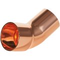 Отвод JINTIAN 45° ВП-НП 28 из меди 28 под пайку, JT-1504028