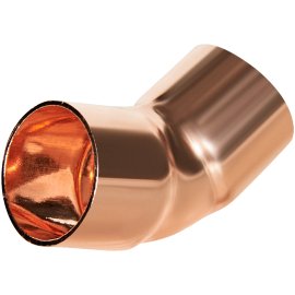 Отвод JINTIAN 45° ВП-ВП 15 из меди 15 под пайку, JT-1504115