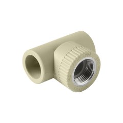 Тройник комбинированный Pro Aqua d=25-3/4 PP-R ВР Серый, PA24014PG