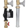 Насосная группа Meibes V-UK 1 с насосом Grundfos UPM3 Hybrid 25-70, без смес., слева, M66813.36