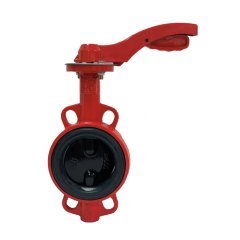 Затвор дисковый поворотный РАШВОРК DN250 PN16, GG25 / GGG40 / EPDM, М/Ф с рукояткой, 200-250-16