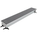Конвектор внутрипольный Askon КВП-В принудительная конвекция 150x330x3900 (решётка анодированная в натуральный алюминий), КВП-В 150/330/3900