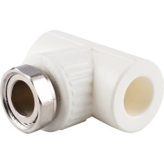 Тройник Kalde комбинированный с накидной гайкой 20х3/4, 3222-tut-200c00