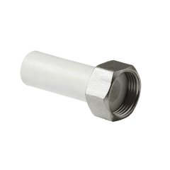 Штуцер Pro Aqua d=20-3/4 PP-R с накидной гайкой Серый, PA70010G